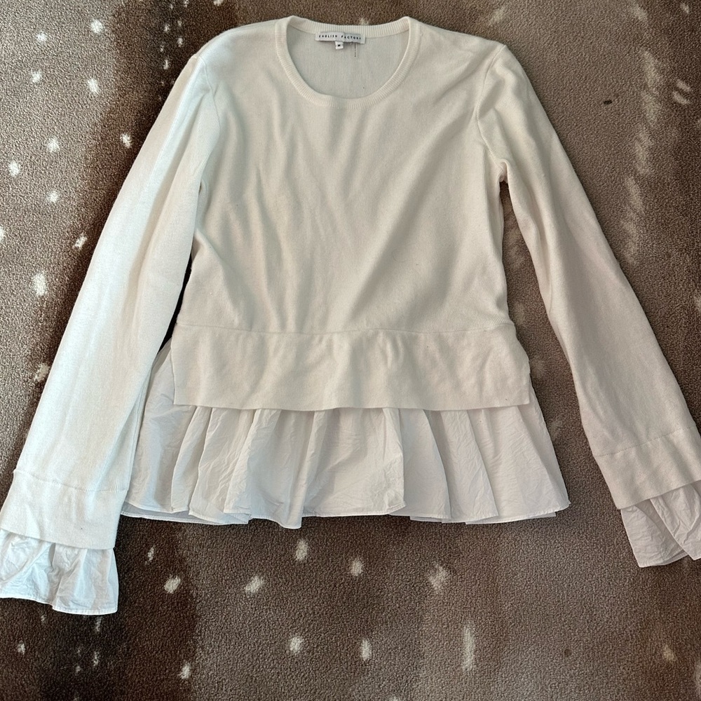 English Factory White Blouse/ Sweater